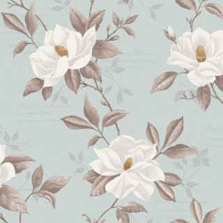 White flower blue background gold - neutral dull color free wallpaper