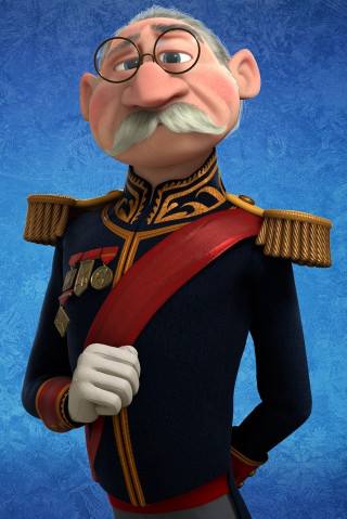 Cartoon character uniform glasses mustache - classical free wallpaper for mobile