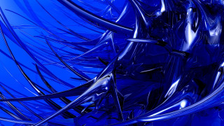 Blue abstract background lines curves 6 - fractal free wallpaper