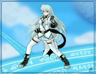 Woman white outfit black object - a black object free wallpaper