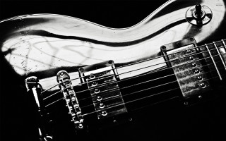Black white guitar shiny fret - shiny free wallpaper