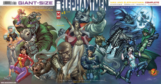 Comic characters blue background giant - bill sienkiewicz free wallpaper