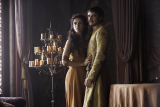 Man woman table candles tablecloth - a table cloth free wallpaper