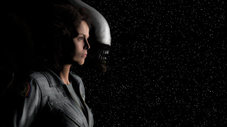 Woman space suit dark helmet - a woman in a space suit free wallpaper