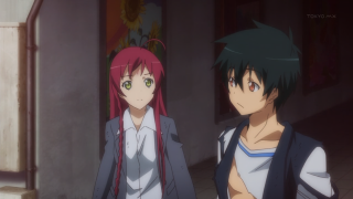 Anime characters hallway flower pot - a hallway free wallpaper