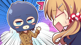 Cartoon character mask girl ponytail - a mask free wallpaper for desktop