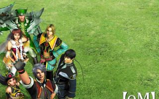 Group people field grass title - final free wallpaper