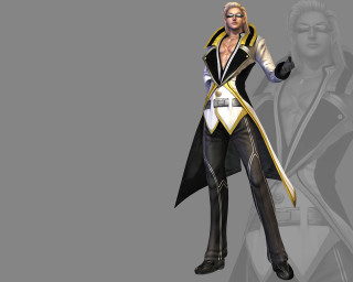 Woman costume man suit gun - cel free wallpaper