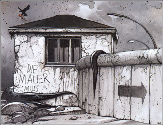 Building bird die mauer berlin - official art free wallpaper