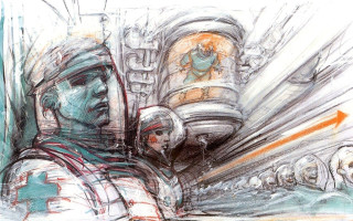 Man baseball uniform bat helmet - retrofuturism free wallpaper