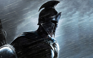 Man helmet armor rain sword 4 - armor free wallpaper