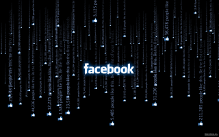 Facebook dark background logo words - a facebook logo free wallpaper