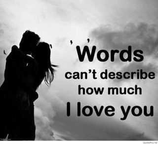 Couple kissing sky words cant - free love wallpaper for tablet