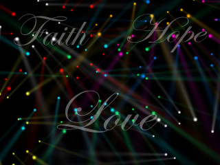 Colorful background faith hope love - light effect free wallpaper