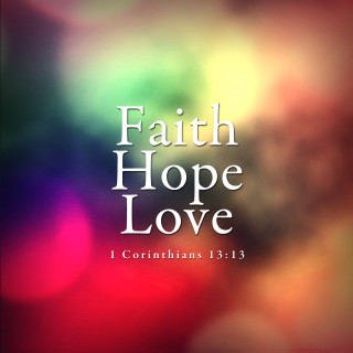 Blurry bible faith hope love - orphism free wallpaper for tablet