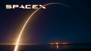 Spacex rocket launch sky lake - a lake in the foreground free wallpaper