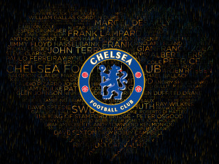 Chelsea logo black background blue - a circle free wallpaper