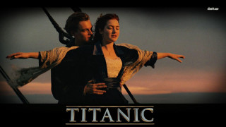 Man woman boat titanic ship - a ship in the background free wallpaper