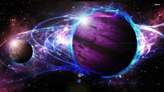 Computer screen planet background star - two planet free wallpaper
