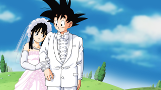 Bride groom field blue sky - akira toriyama free wallpaper