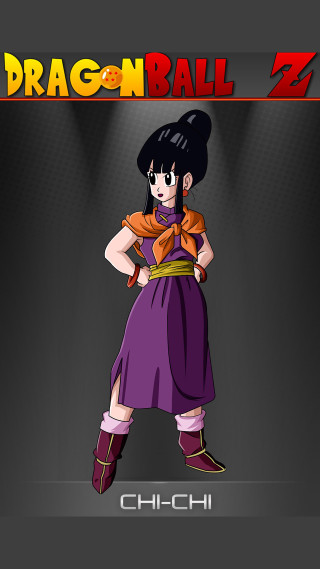 Chi purple dress dragonballz portrait - orange free wallpaper for mobile