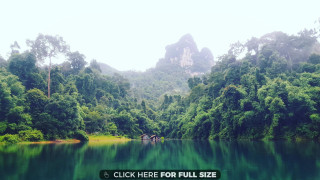 Lake mountains trees sign nature - free forest wallpaper for desktop