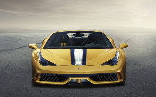 Yellow sports car black stripe 3 - a black stripe free wallpaper for desktop