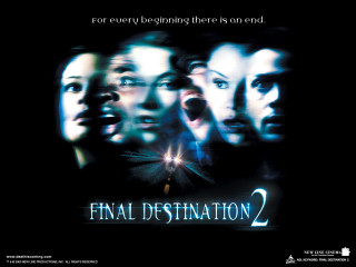 Final destination 2 movie poster - the background and a caption free wallpaper