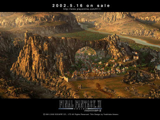 Fantasy landscape bridge river computer - akihiko yoshida free wallpaper