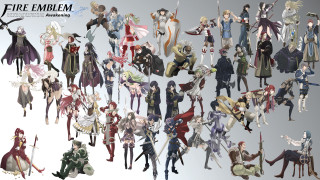 Anime characters group poses standing 2 - sword and armor free wallpaper