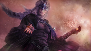 Woman purple outfit sword water - bastien lecouffedeharme free wallpaper