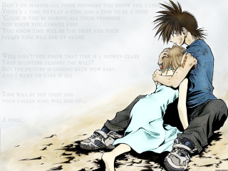 Man woman hugging ground message - a message free wallpaper for desktop