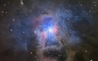 Large star cluster bright blue 2 - free stars wallpaper