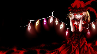 Woman red dress red bow - a detailed drawing free wallpaper
