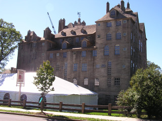Heidelberg school neo gothic tower - a street corner free wallpaper