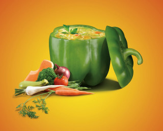 Green pepper soup vegetables yellow - anne geddes free wallpaper for desktop
