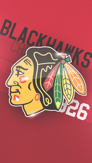 Chicago black hawks logo red 3 - new free wallpaper for mobile