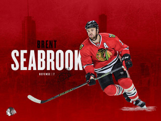 Hockey man red jersey chicago - free neon wallpaper for desktop