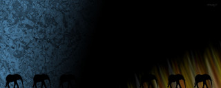 Elephants darkroom bluewall yellowblack lycoart - amédée ozenfant free wallpaper