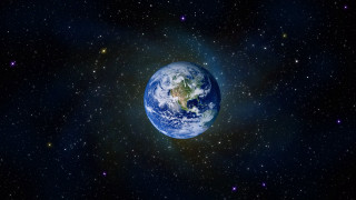 Earth night sky stars blue - a picture of the earth free wallpaper
