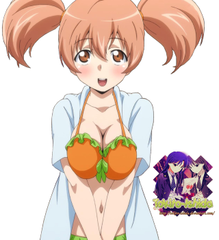 Woman orange bikini black background - orange free wallpaper for tablet