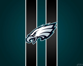 Eagles logo black white striped - free aesthetic wallpaper