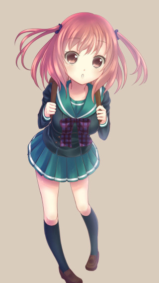 Pink hair girl green dress 2 - a green dress free wallpaper for mobile