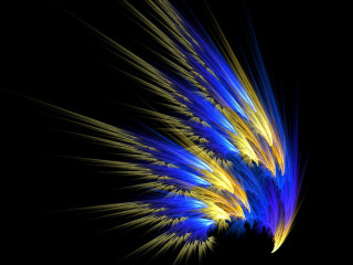 Colorful abstract background black blue 2 - fractal free wallpaper