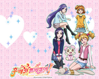 Girls group heart stars dog - a group of girls free wallpaper
