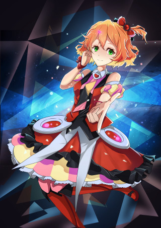 Girl dress scissor knee scissor - a hologram free wallpaper for mobile