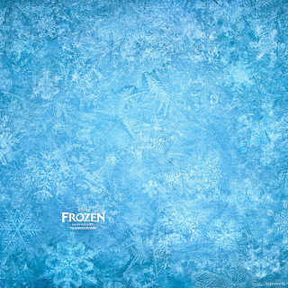 Frozen background snowflakes frozen wording - free winter wallpaper for tablet