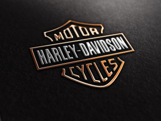 Harley davidson logo black gold - a gold free wallpaper
