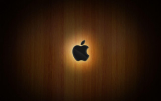 Wooden apple logo dark background - beeple free wallpaper for desktop