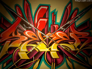 Graffiti wall clock side image - graffiti paint free wallpaper for desktop